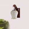 Devansh Solid Wood Electric Wall Light in Brown Colour with Multi Shade Count of 1 Light