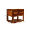 Stanfiled Solid Wood Bedside Table in Honey Finish