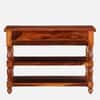 Rangrez Sheesham Wood Console Table in Honey Oak Finish