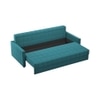 Alta 3 Seater Fold Out Sofa Cum Bed In T Blue Colour