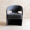 Nouve Fabric Lounge Chair in Grey Colour