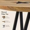 Capella Solid Wood Side Table in Natural Finish
