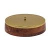 Metalsmith Wooden Storage Box with Lid Brown Finish Organizer
