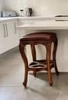 Leo Solid Wood Bar Stool in Natural