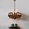 Devansh Dual Steel Metal  Wallmounted Lamp With Beige Jute  Shade