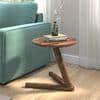 Fabre Solid Wood Side Table in Teak Finish
