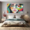 The Castle Decor Women Abstract Wall Painting Wooden Framed Digital Painting 27x48 Inch (Style 9)