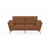 Vetra 2 Seater Leather Sofa In Pecan Brown Colour