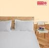 USHA SHRIRAM Queen Size Elastic Strap Terry Cotton Waterproof Mattress Cover White