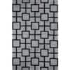 Jaipur Rugs Geometric Wool And Viscose 5x8 Feet White And Ebony Hand Tufted Rug Carpet Style 3