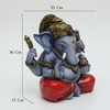 Ganpati Polyresin  Figurine in Blue Colour