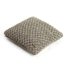 Popcorn Dark Pewter Natural Cushion Cover 16X16  Inches