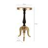 Markus Drink Metal Side Table in Gold & Black Colour