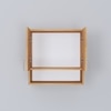 2 Doors Modular Wall Mounted Kitchen Cabinet With Organizer Shelf In Plateau Apple Finish