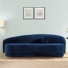 Tarron Fabric Sofa (Navy Blue)