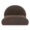 Sora Solid Wood Queen Size Bed With Hydraulic Storage in Dark Chestnut Finish