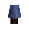 Devansh Solid Wood Electric Wall Light in Blue Colour with Blue Shade Count of 1 Light