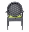 Nowra Wicker Table And Chair Set In Grey Finish