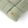 Basket Knit Pistachio Green Cotton Pillow Cover 12X20 Inches