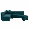 Melo 3 Seater Fold Out Sofa cum Bed in Teal Colour