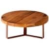 Inseparables Teak Wood Cake Stand Copper