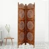 Ianthia Solid Wood 4 Panel Room Divider