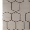 Jaipur Rugs Tessellated Wool 5x8 Feet Medium Grey And Black Olive Dhurrie Carpet