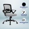Elva Mid Back Mesh Office Chair in Grey Colour