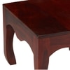 Lyon Sheesham Wood Contemporary Square Coffee Table In Honey Finish