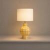 Amalfi Handicrafted Table Lamp in Yellow and blue checks Colour