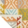 Imperial Knots Multicolor Geometric Hand Woven Kilim Dhurrie 4x6 Feet