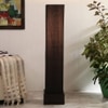 Cicely Black Cotton Shade Floor Lamp