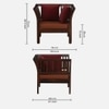 Urdhan 1 Seater Sofa in Honey Finish