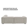 Elegantedge Wood Left Aligned 2-Seater With Upholstery Non Storage Sofa In White Colour