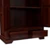 Parker 2 Door 2 Drawer Sheesham Wood Wardrobe in dark Honey Oak Finish