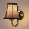 Devansh Steel Wall Mounted Lamp With Beige Jute Shade