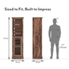 Bunai Solid Wood Bar Cabinet (Teak Finish)