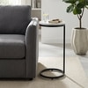 Round Metal Side Table in Black Colour