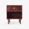 Dado Bedside Table in Autumn Brown Finish