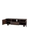 Isis Solid Wood TV Stand with 2 drawer 1 Drawer in Walnut Finish