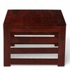 Kingsville Sheesham Wood Contemporary Square Coffee Table In Honey Finish