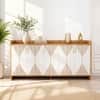 Spydercraft Meko Modern Console Table in Noce Lyon & White Finish