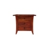 Epsilon Solid Wood Bedside Table in Natural Finish