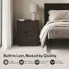 Zephyr Solid Wood Bedside Table in American Walnut Finish