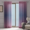 Stoa Paris Sheer Ombre Printed Long Door Curtain, Aesthetic Curtain with  Light Filtering Balcony, Set of 1 Parda, Sundowner Affair - Peach