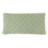 Shannon Mint Cotton Knitted Cushion Cover 12X20 Inches