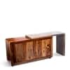Dublin Sheesham Wood Minimalist Sideboard in Teak Finish
