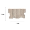 Beige Abstract Geometric Handmade Natural Wool Wall Art 7 x 5 Feet