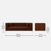 Tuxedo Fabric Sofa (Brown)