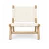 Bombay Woven Accent Chair in Teak Finish